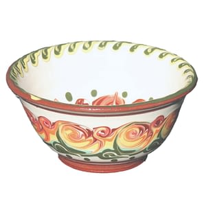White and Red Rose Bowl