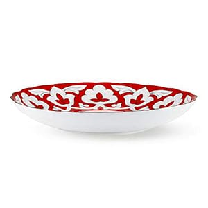 Pahta Red, White, and Gold Serving Bowl