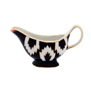 Atlas Blue, White and Gold Sauce Vessel