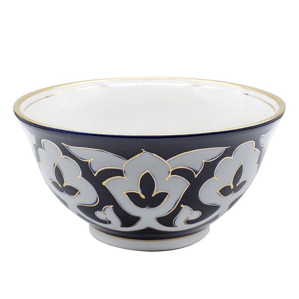 Pahta Blue, White, and Gold Bowl