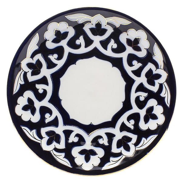 Pahta Blue, White and Gold Plate