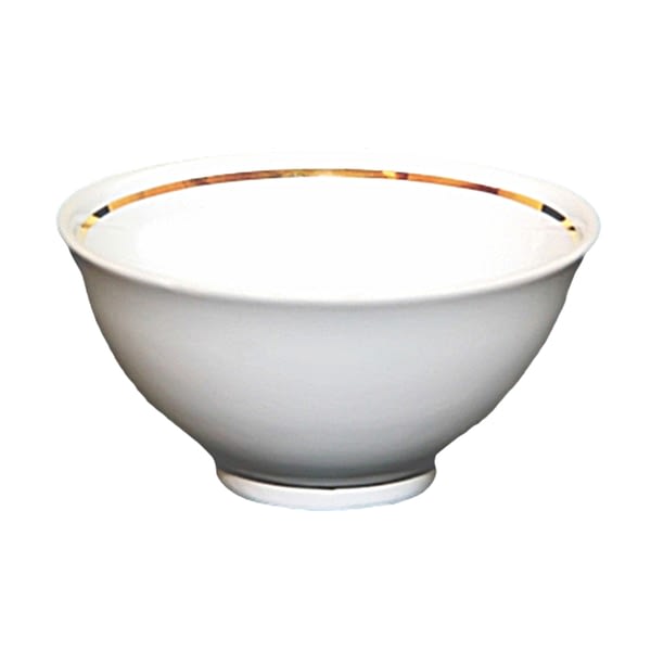 White and Gold Uzbek Traditional Porcelain Bowl