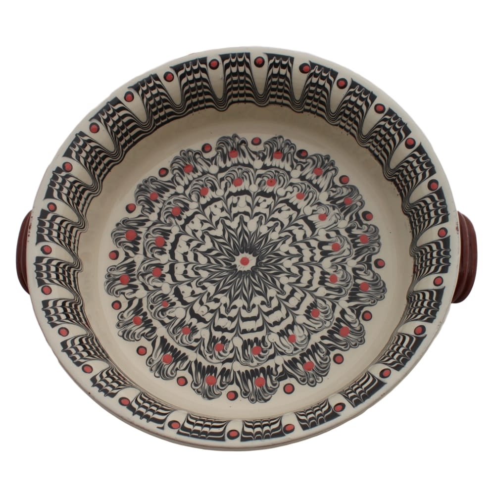 Black and White Chiflik Deep Cooking Dish